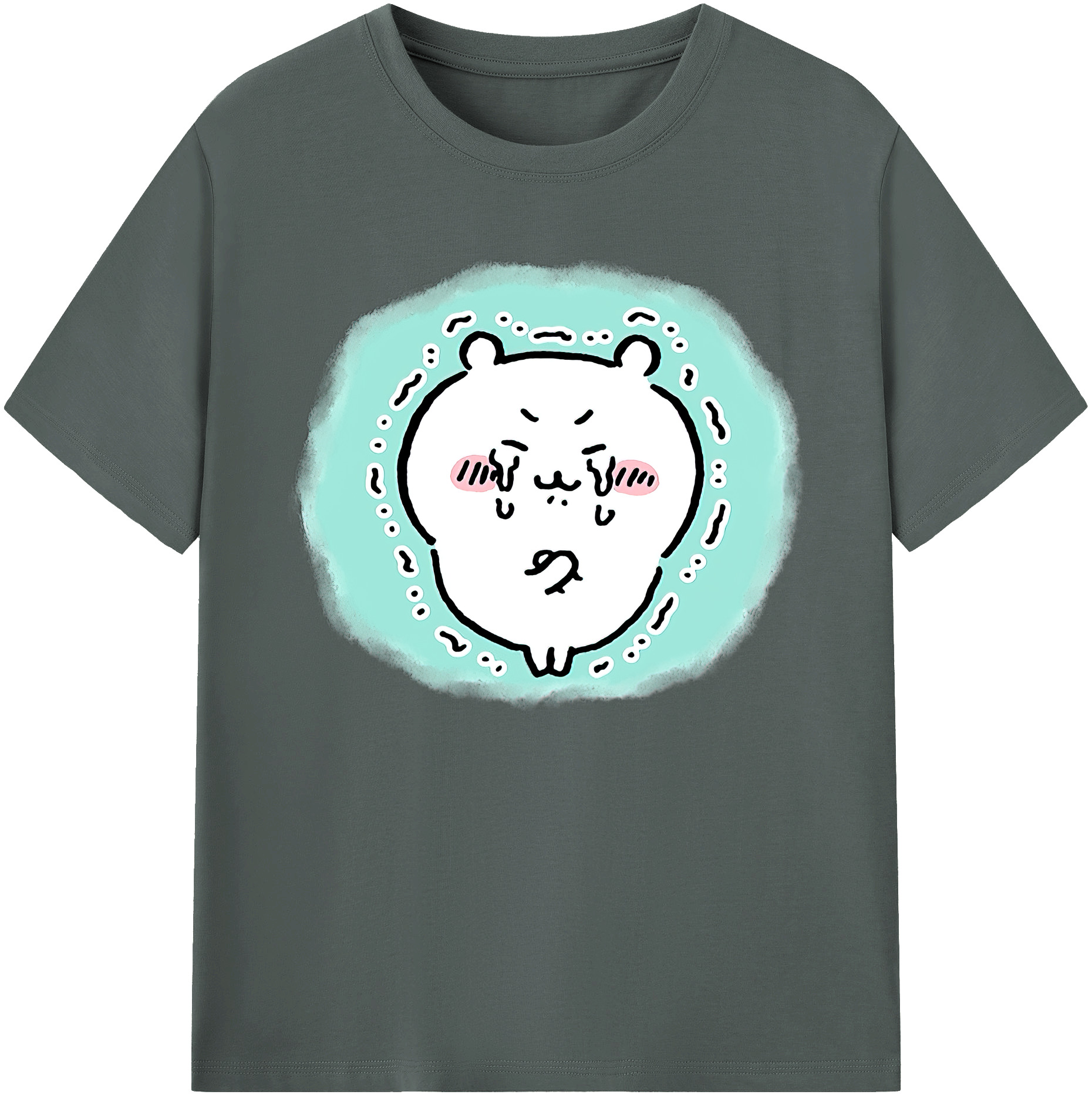 （画像用） ちいかわ ちいかわ Chii-kawa chiikawa 綿100％ メンズ半袖Tシャツ｜肌触りやわらか＆通気性